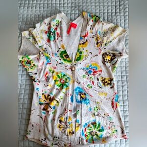 Charlotte Floral  Women's Cardigan Size S